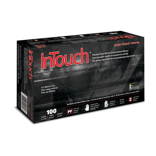 Atlantic Safety Products - Atlantic Safety Products InTouch Black Nitrile Gloves (5 mil) - Daily Driven Supply Co.
