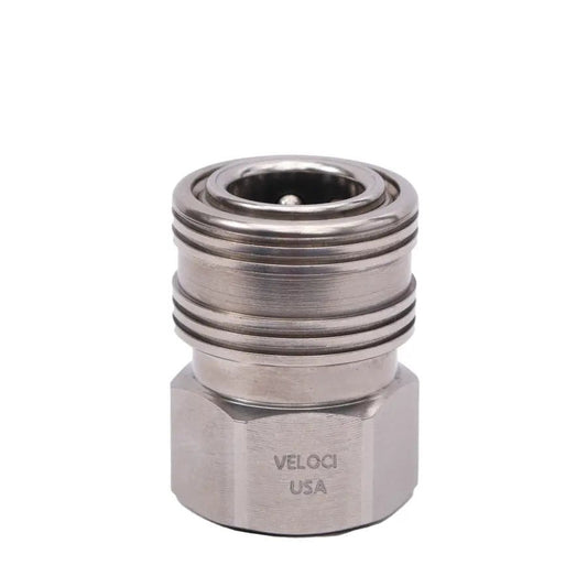 MTM Hydro - MTM Hydro PRIMA Stainless Steel QC Coupler - 3/8" FPT - Daily Driven Supply Co.