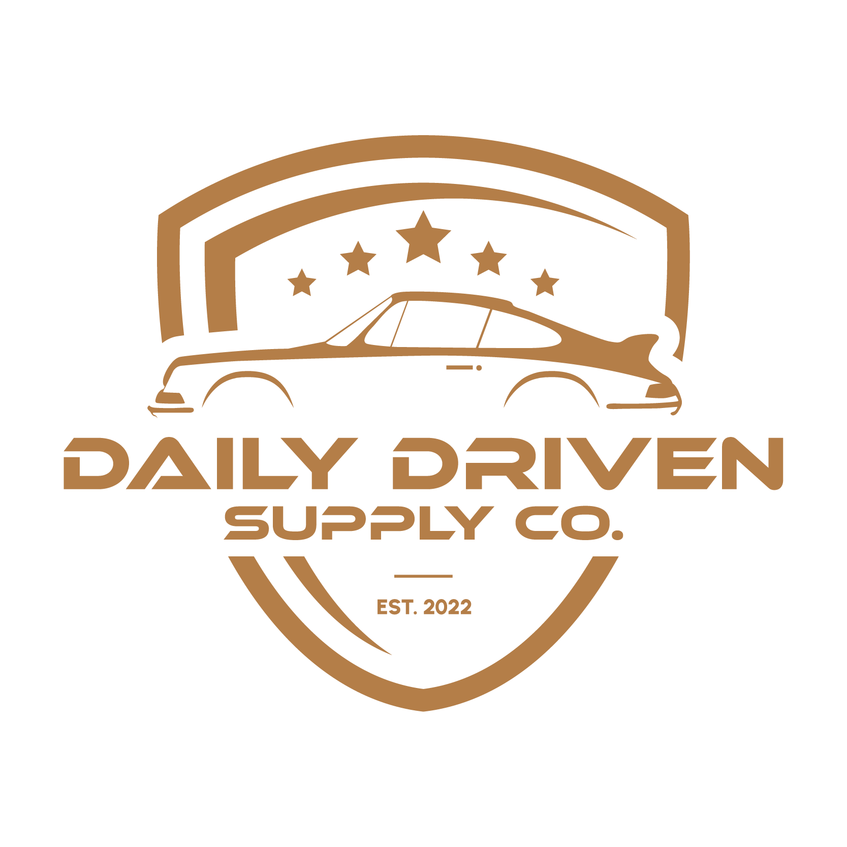 Daily Driven Supply Co - Gold Logo
