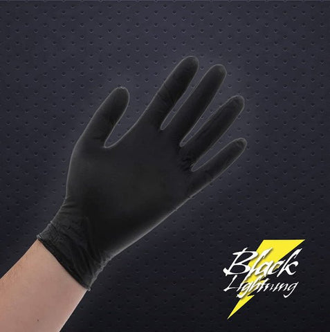 Atlantic Safety Products - Atlantic Safety Products Black Lightning Gloves (6 mil) - Daily Driven Supply Co.