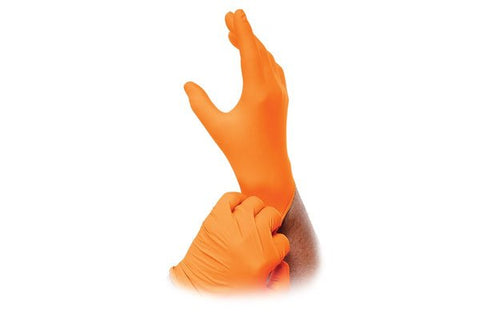 Atlantic Safety Products - Atlantic Safety Products Outrageous Orange Gloves (8 mil) - Daily Driven Supply Co.