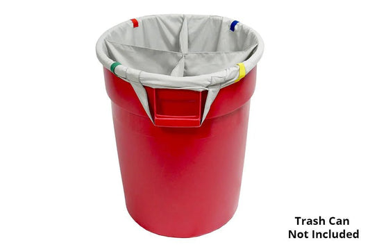 Autofiber - Autofiber Dirty Towel Separator - Bag Insert for Standard 32 Gallon Trash Can (4 Sections) - Daily Driven Supply Co.