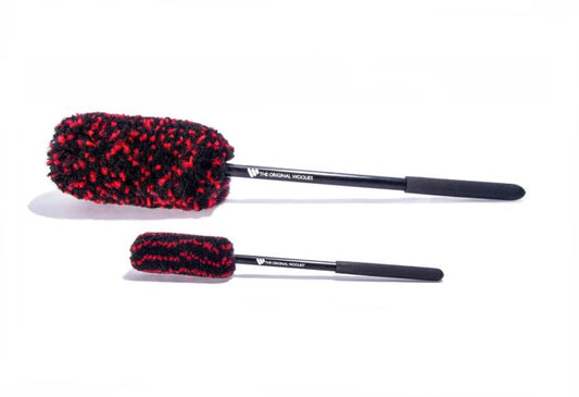 Braun Brush - Wheel Woolies® Detail Brush 2 - Piece Kit with Black Anti - Slip Grip - Braun Brush - Daily Driven Supply Co.