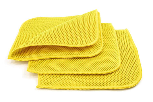 Daily Driven Supply Co. - [Bug/Decon Flip] Microfiber Mesh Bug & Decontamination Towels - (8 in. x 8 in., 300 gsm) 3 pack - Daily Driven Supply Co.