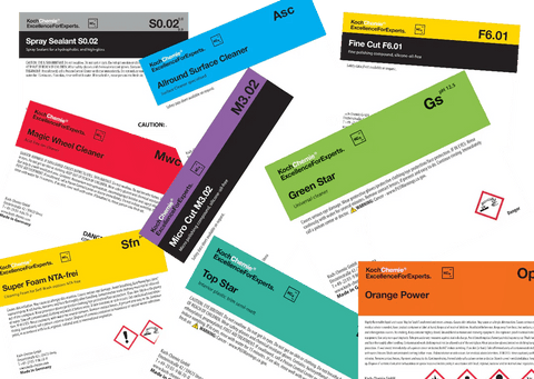 Koch - Chemie - Koch - Chemie Bottle Labels (Safety Data) - Daily Driven Supply Co.