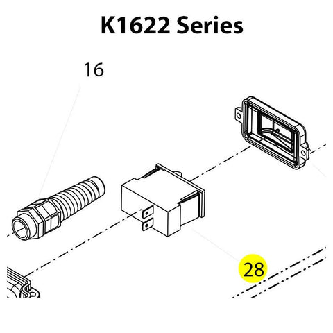 Kranzle USA - Kranzle On & Off Switch 14.5 Amp - for 1622 & 1322 Machines - Daily Driven Supply Co.