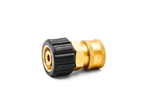 MTM Hydro - MTM Hydro M22F 14MM Twist Coupler - 3/8 Brass QC Coupler - Daily Driven Supply Co.