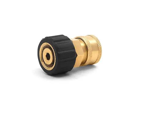 MTM Hydro - MTM Hydro M22F 15MM Twist Coupler - 3/8 Brass QC Coupler - Daily Driven Supply Co.