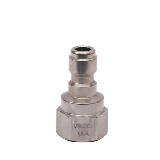 MTM Hydro - MTM Hydro PRIMA Stainless Steel QC Plug - 1/4" FPT - Daily Driven Supply Co.