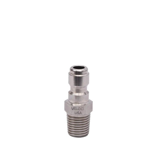 MTM Hydro - MTM Hydro PRIMA Stainless Steel QC Plug - 1/4" MPT - Daily Driven Supply Co.