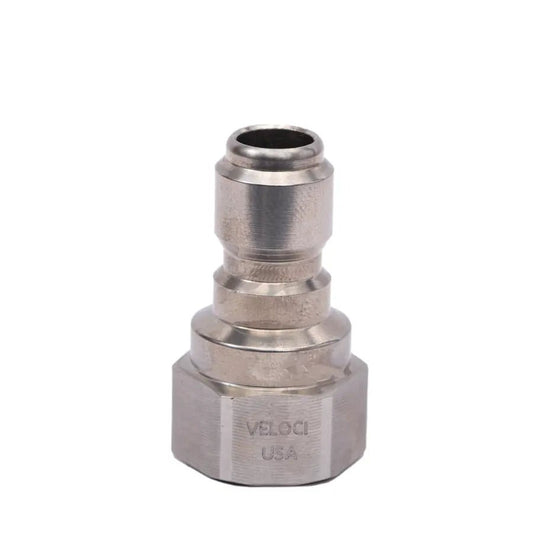 MTM Hydro - MTM Hydro PRIMA Stainless Steel QC Plug - 3/8" FPT - Daily Driven Supply Co.