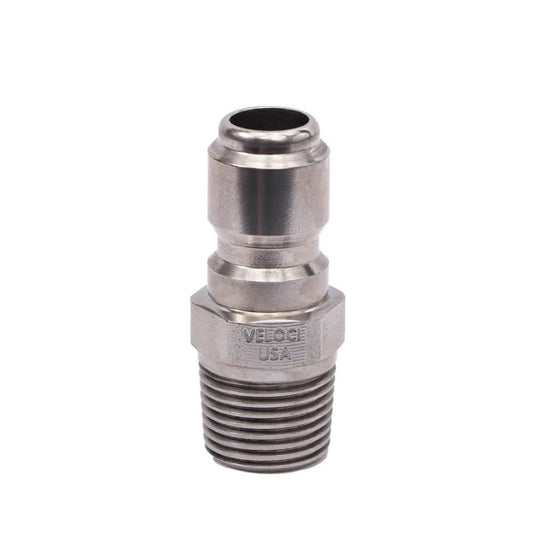 MTM Hydro - MTM Hydro PRIMA Stainless Steel QC Plug - 3/8" MPT - Daily Driven Supply Co.