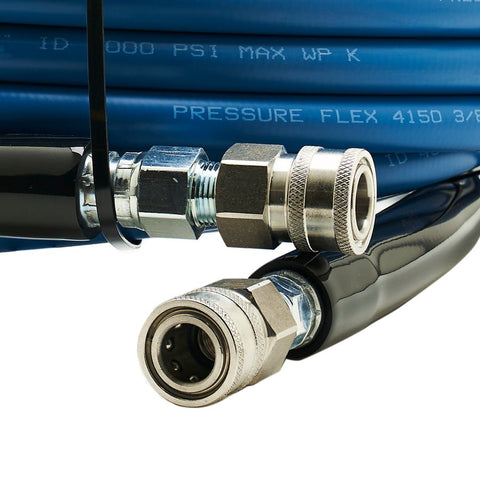 MTM Hydro - MTM Hydro (Veloci) KOBRAJET Smooth Blue 4000PSI Hose w/ SS Couplers - Daily Driven Supply Co.