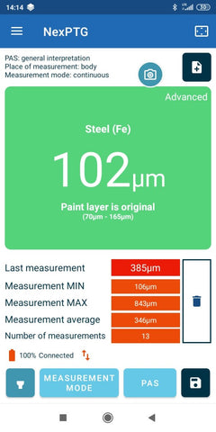 NexDiag - NexPTG Advanced Paint Coating Thickness Gauge - Daily Driven Supply Co.